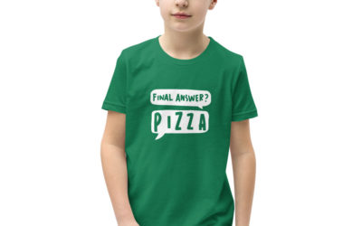 Final Answer Pizza Youth Short Sleeve T-Shirt