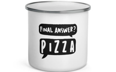 Final Answer Pizza Enamel Mug